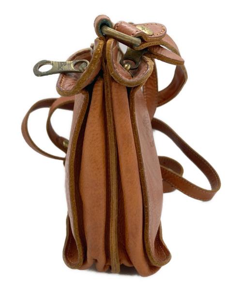 IL BISONTE（イル ビゾンテ）IL BISONTE (イル ビゾンテ) レザーショルダーバッグ ブラウンの古着・服飾アイテム