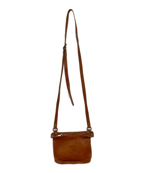 IL BISONTE（イル ビゾンテ）IL BISONTE (イル ビゾンテ) レザーショルダーバッグ ブラウンの古着・服飾アイテム