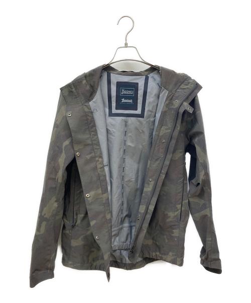 HERNO（ヘルノ）HERNO (ヘルノ) Laminar (ラミナー) カモ柄マウンテンパーカー グリーン サイズ:48の古着・服飾アイテム