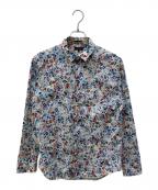 Paul Smith COLLECTIONポールスミス コレクション）の古着「フラワープリントシャツ」｜ブルー