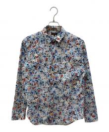 Paul Smith COLLECTION（ポールスミス コレクション）の古着「フラワープリントシャツ」｜ブルー