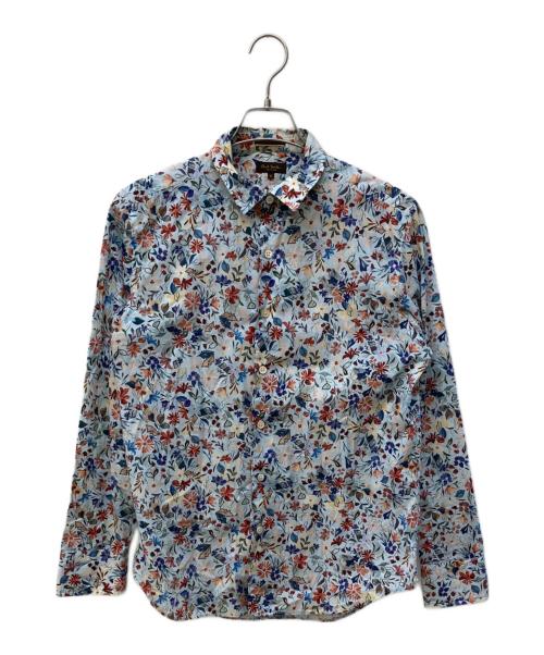 Paul Smith COLLECTION（ポールスミス コレクション）Paul Smith COLLECTION (ポールスミス コレクション) フラワープリントシャツ ブルー サイズ:Mの古着・服飾アイテム