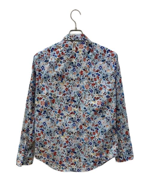 Paul Smith COLLECTION（ポールスミス コレクション）Paul Smith COLLECTION (ポールスミス コレクション) フラワープリントシャツ ブルー サイズ:Mの古着・服飾アイテム