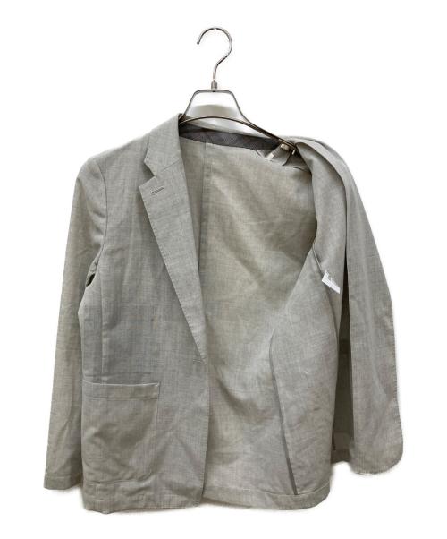 PAUL SMITH（ポールスミス）Paul Smith (ポールスミス) 1Bサマーテーラードジャケット グレー サイズ:Lの古着・服飾アイテム