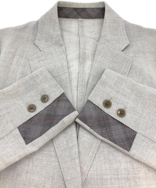 PAUL SMITH（ポールスミス）Paul Smith (ポールスミス) 1Bサマーテーラードジャケット グレー サイズ:Lの古着・服飾アイテム