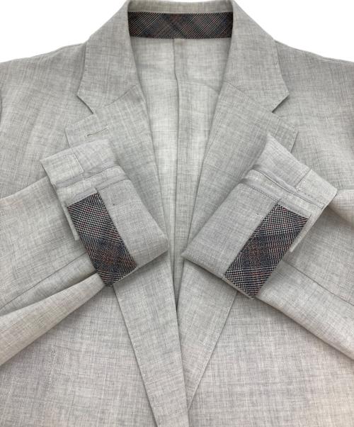 PAUL SMITH（ポールスミス）Paul Smith (ポールスミス) 1Bサマーテーラードジャケット グレー サイズ:Lの古着・服飾アイテム