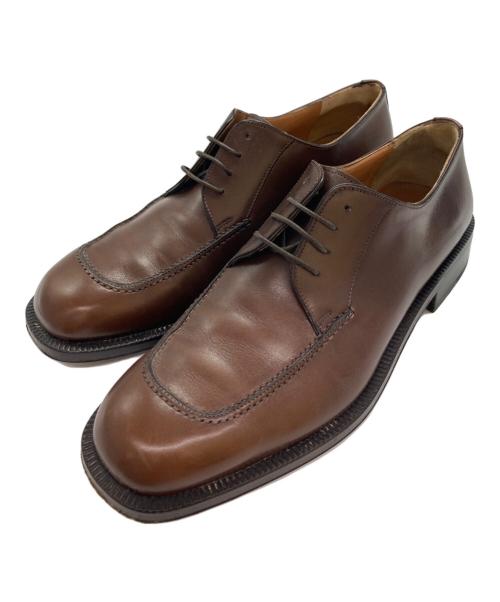 Salvatore Ferragamo（サルヴァトーレ フェラガモ）Salvatore Ferragamo (サルヴァトーレ フェラガモ) スクエアトゥシューズ ブラウン サイズ:8の古着・服飾アイテム
