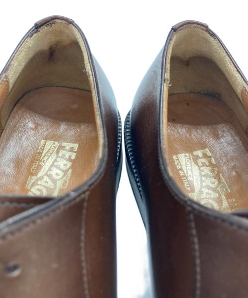 Salvatore Ferragamo（サルヴァトーレ フェラガモ）Salvatore Ferragamo (サルヴァトーレ フェラガモ) スクエアトゥシューズ ブラウン サイズ:8の古着・服飾アイテム
