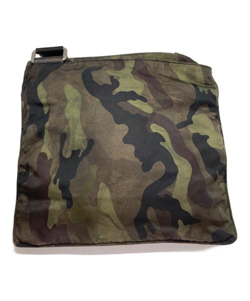 PRADA（プラダ）PRADA (プラダ) カモ柄ナイロンショルダーバッグ グリーン サイズ:-の古着・服飾アイテム