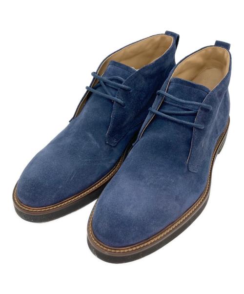 TOD'S（トッズ）TOD'S (トッズ) スウェードチャッカーブーツ ネイビー サイズ:7　1/2の古着・服飾アイテム