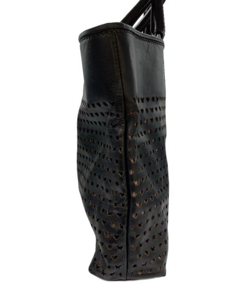 D&G（ディーアンドジー）D&G (ディーアンドジー) パンチングレザートートバッグ ブラック サイズ:-の古着・服飾アイテム