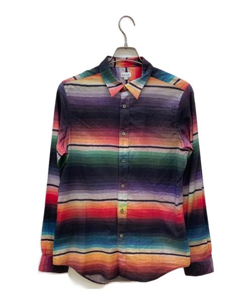 PAUL SMITH（ポールスミス）Paul Smith (ポールスミス) マルチストライプシャツ マルチカラー サイズ:Lの古着・服飾アイテム