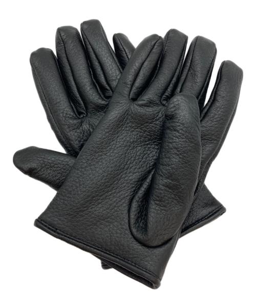 HIDE AND SEEK（ハイドアンドシーク）HIDE AND SEEK (ハイドアンドシーク) レザーグローブ ブラックの古着・服飾アイテム