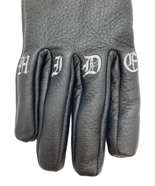 HIDE AND SEEK（ハイドアンドシーク）HIDE AND SEEK (ハイドアンドシーク) レザーグローブ ブラックの古着・服飾アイテム