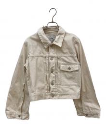 CLANE（クラネ）の古着「ベルスリーブ コンパクト デニム ジャケット」｜アイボリー