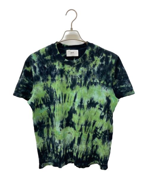 AMI Alexandre Mattiussi（アミアレクサンドルマテュッシ）AMI Alexandre Mattiussi (アミアレクサンドルマテュッシ) タイダイTシャツ グリーン サイズ:SIZE Mの古着・服飾アイテム