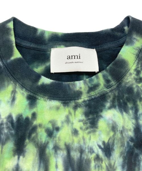AMI Alexandre Mattiussi（アミアレクサンドルマテュッシ）AMI Alexandre Mattiussi (アミアレクサンドルマテュッシ) タイダイTシャツ グリーン サイズ:SIZE Mの古着・服飾アイテム