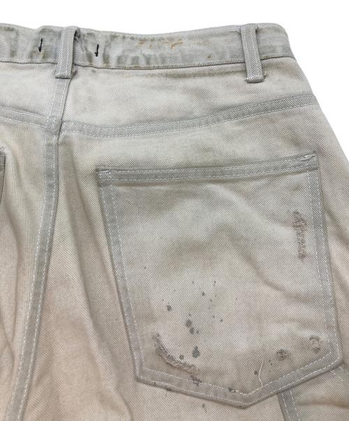 UNUSED.LAB（アンユーズドラブ）UNUSED.lab (アンユーズドラブ) ダブルニーパンツ アイボリー サイズ:Mの古着・服飾アイテム