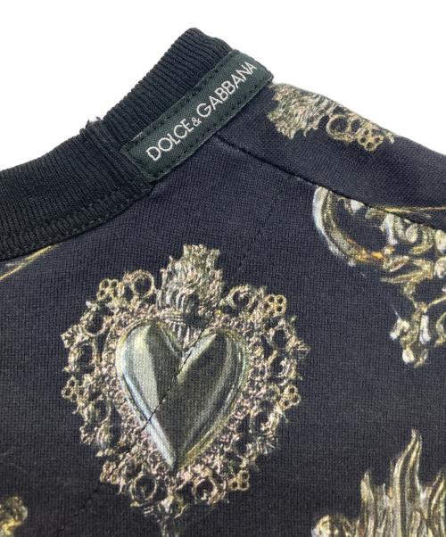 DOLCE & GABBANA（ドルチェ＆ガッバーナ）DOLCE & GABBANA (ドルチェ＆ガッバーナ) オールオーバープリントTシャツ ブラック サイズ:Lの古着・服飾アイテム