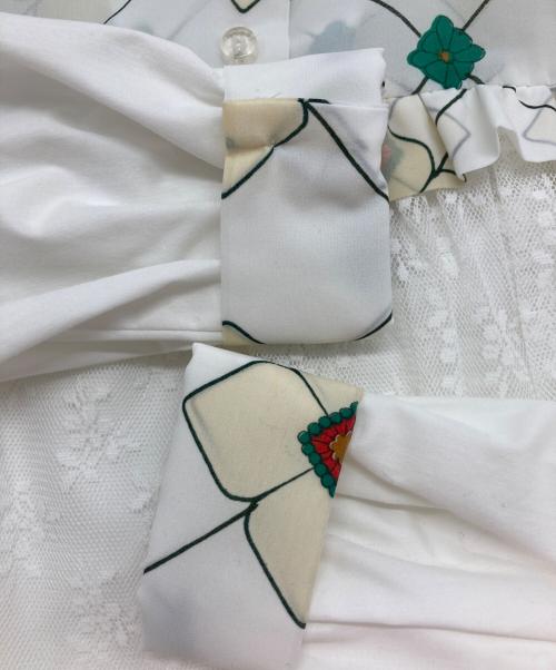 FUTATSUKUKURI（フタツククリ）FUTATSUKUKURI (フタツククリ) レースドッキングシャツ ホワイト サイズ:-の古着・服飾アイテム