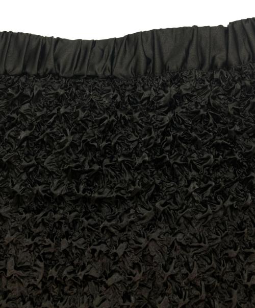 MAISON SPECIAL（メゾンスペシャル）MAISON SPECIAL (メゾンスペシャル) ポップコーンシャーリングスカート ブラック サイズ:Mの古着・服飾アイテム