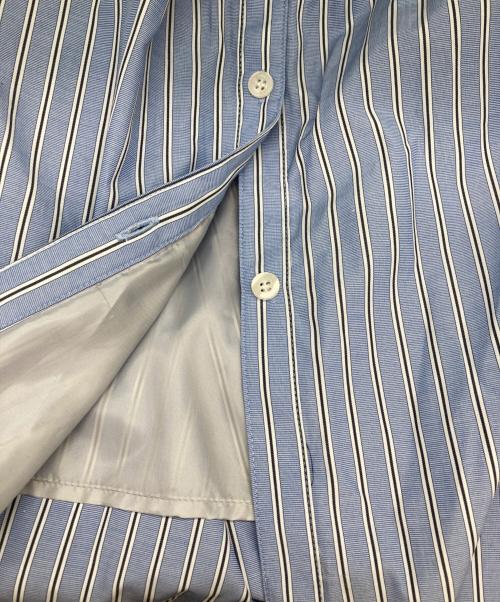 JILL BY JILLSTUART（ジル バイ ジルスチュアート）JILL BY JILLSTUART (ジル バイ ジルスチュアート) ウエストシャーリングストライプシャツワンピース スカイブルー サイズ:FREEの古着・服飾アイテム