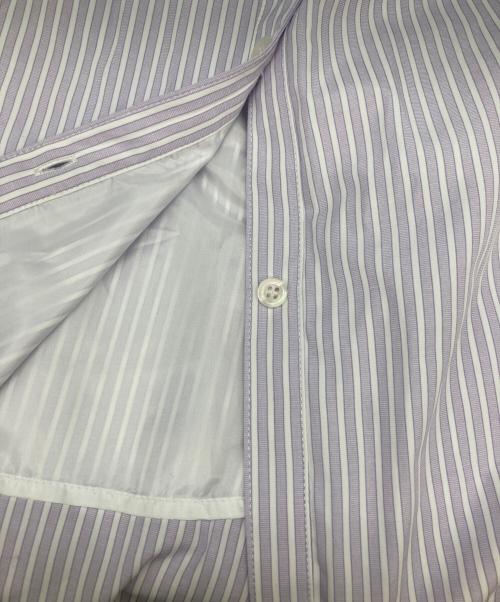 JILL BY JILLSTUART（ジル バイ ジルスチュアート）JILL BY JILLSTUART (ジル バイ ジルスチュアート) ウエストシャーリングストライプシャツワンピース ラベンダー サイズ:FREEの古着・服飾アイテム