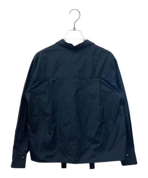 ebure（エブール）ebure (エブール) マイクロタフタ ブラウス ブラック サイズ:38の古着・服飾アイテム