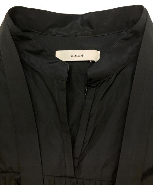 ebure（エブール）ebure (エブール) マイクロタフタ ブラウス ブラック サイズ:38の古着・服飾アイテム