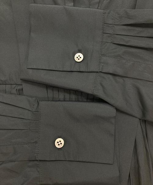 ebure（エブール）ebure (エブール) マイクロタフタ ブラウス ブラック サイズ:38の古着・服飾アイテム