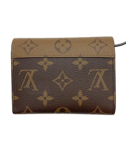 LOUIS VUITTON（ルイ ヴィトン）LOUIS VUITTON (ルイ ヴィトン) ポルトフォイユ・ヴィクトリーヌ モノグラム・リバース /3つ折り財布 ブラウンの古着・服飾アイテム