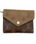 LOUIS VUITTON（ルイ ヴィトン）の古着「ポルトフォイユ・ヴィクトリーヌ モノグラム・リバース /3つ折り財布」｜ブラウン