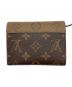 LOUIS VUITTON (ルイ ヴィトン) ポルトフォイユ・ヴィクトリーヌ モノグラム・リバース /3つ折り財布 ブラウン：50000円