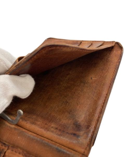 ARTS&SCIENCE（アーツアンドサイエンス）ARTS&SCIENCE (アーツアンドサイエンス) USED加工2つ折り財布 ブラウンの古着・服飾アイテム