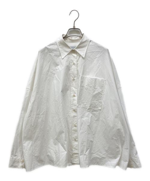 Adam et Rope（アダム エ ロペ）Adam et Rope (アダム エ ロペ) バックコクーンオーバーシャツ ホワイト サイズ:Freeの古着・服飾アイテム