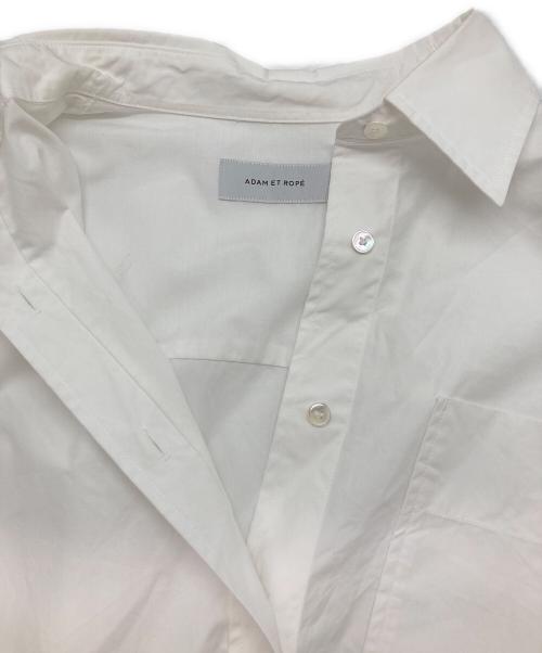 Adam et Rope（アダム エ ロペ）Adam et Rope (アダム エ ロペ) バックコクーンオーバーシャツ ホワイト サイズ:Freeの古着・服飾アイテム