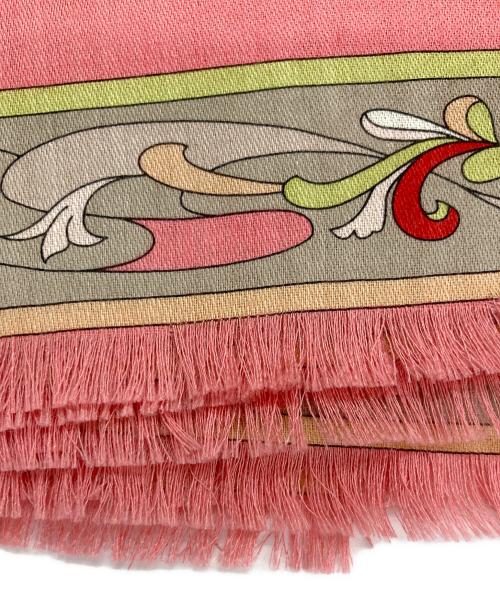 Emilio Pucci（エミリオ プッチ）Emilio Pucci (エミリオ プッチ) 大判ストール ピンクの古着・服飾アイテム