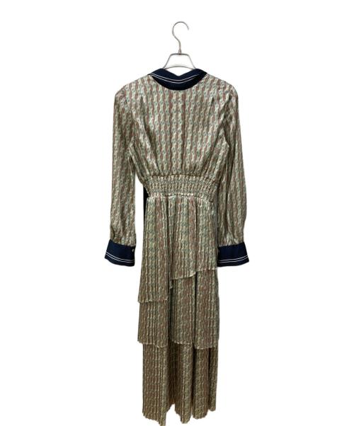 Lily Brown（リリーブラウン）Lily Brown (リリーブラウン) ワンピース グリーン×ブラウン サイズ:1の古着・服飾アイテム