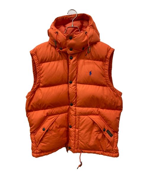 POLO RALPH LAUREN（ポロ・ラルフローレン）POLO RALPH LAUREN (ポロ・ラルフローレン) ダウンベスト オレンジ サイズ:Lの古着・服飾アイテム