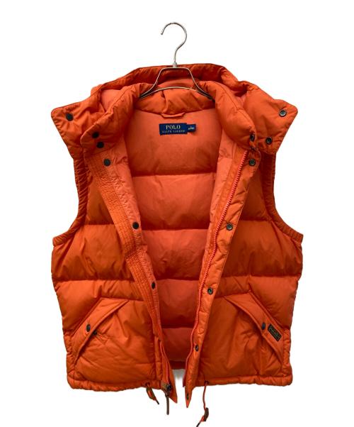 POLO RALPH LAUREN（ポロ・ラルフローレン）POLO RALPH LAUREN (ポロ・ラルフローレン) ダウンベスト オレンジ サイズ:Lの古着・服飾アイテム