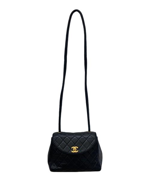 CHANEL（シャネル）CHANEL (シャネル) マトラッセラムスキンショルダーバッグ ブラックの古着・服飾アイテム