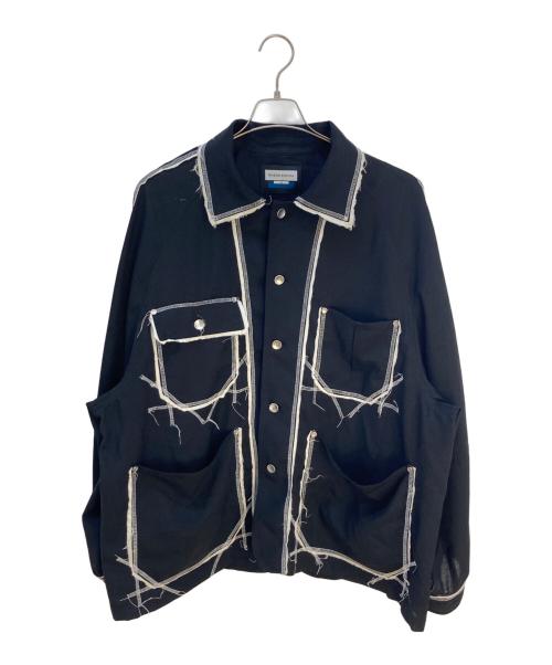 MAISON SPECIAL（メゾンスペシャル）MAISON SPECIAL (メゾンスペシャル) Prime-Over Stitch Design Coverall ブラック サイズ:02の古着・服飾アイテム