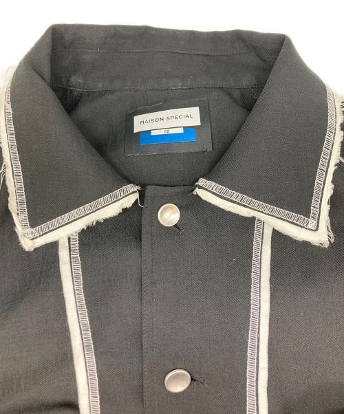 MAISON SPECIAL（メゾンスペシャル）MAISON SPECIAL (メゾンスペシャル) Prime-Over Stitch Design Coverall ブラック サイズ:02の古着・服飾アイテム