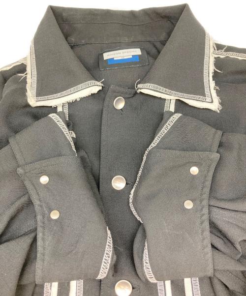 MAISON SPECIAL（メゾンスペシャル）MAISON SPECIAL (メゾンスペシャル) Prime-Over Stitch Design Coverall ブラック サイズ:02の古着・服飾アイテム