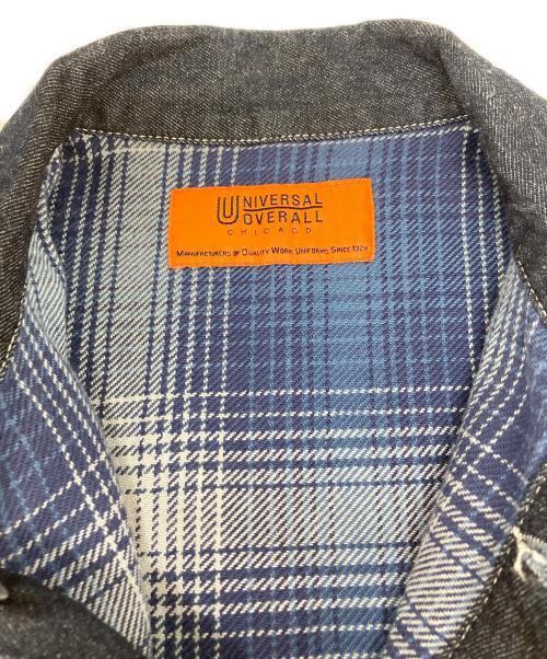 UNIVERSAL OVERALL（ユニバーサルオーバーオール）UNIVERSAL OVERALL (ユニバーサルオーバーオール) 裏ネルカバーオール インディゴ サイズ:Lの古着・服飾アイテム