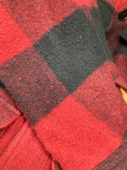 BEAMS PLUS（ビームスプラス）BEAMS PLUS (ビームスプラス) バッファローチェックマッキーノジャケット レッド サイズ:Lの古着・服飾アイテム