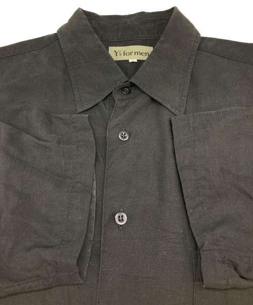 Y's for men（ワイズフォーメン）Y'S for men (ワイズフォーメン) 半袖シャツ ブラック サイズ:4の古着・服飾アイテム