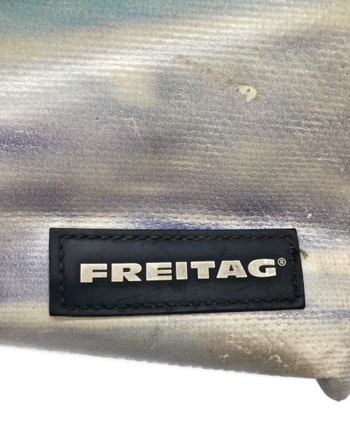 FREITAG（フライターグ）FREITAG (フライターグ) ダメージ加工転写トートバッグ ブルーの古着・服飾アイテム