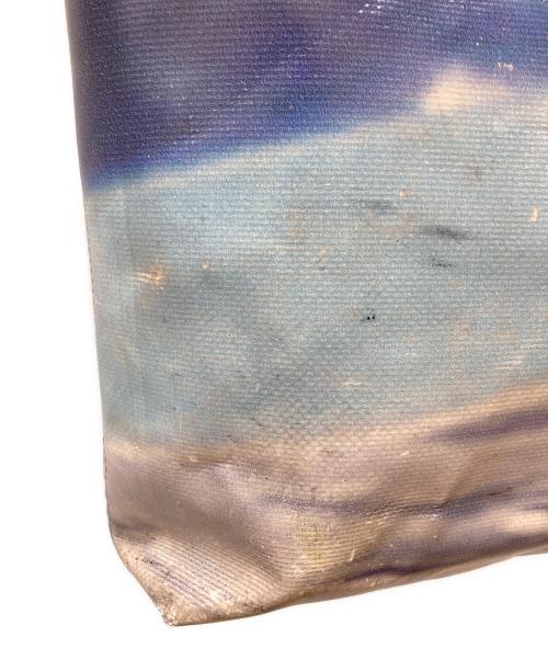 FREITAG（フライターグ）FREITAG (フライターグ) ダメージ加工転写トートバッグ ブルーの古着・服飾アイテム