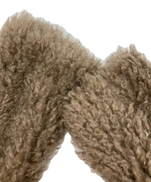 BARNEYS NEWYORK（バーニーズ・ニューヨーク）BARNEYS NEWYORK (バーニーズ・ニューヨーク) エコファーコート ブラウン サイズ:Mの古着・服飾アイテム